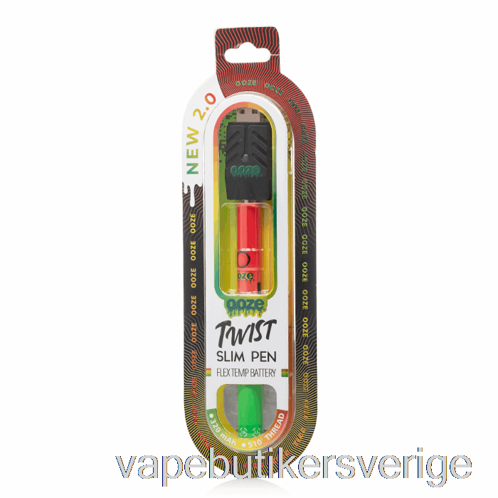 Vape Sverige Ooze Slim Twist Pen 2.0 Flex Temp Batteri Rasta
